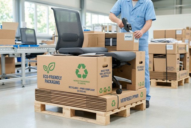 Office furniture packaging