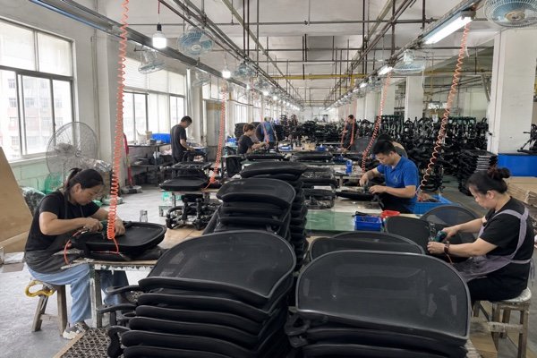 China office chair wholesale production line