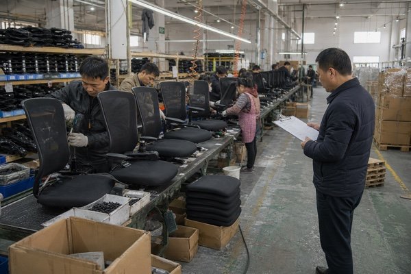 Office chair production capacity verification