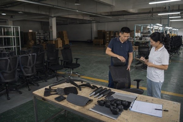 Office chair production schedule planning