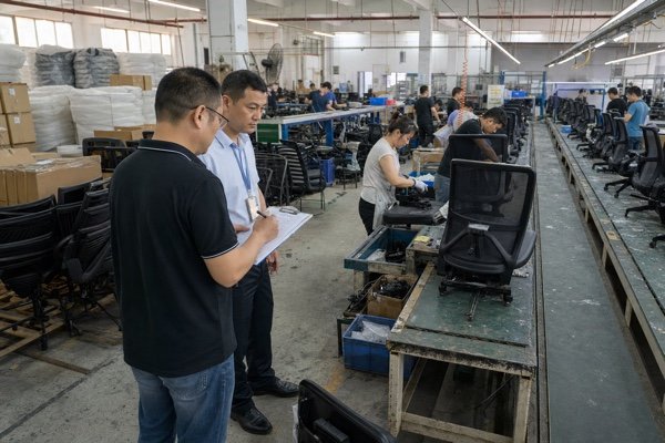 Office chair factory capacity inspection