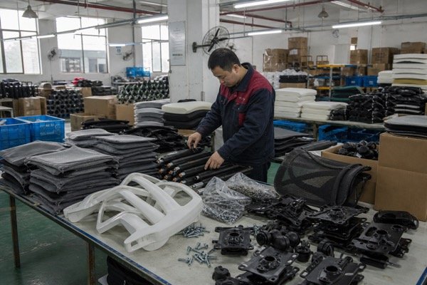 Office chair components and materials