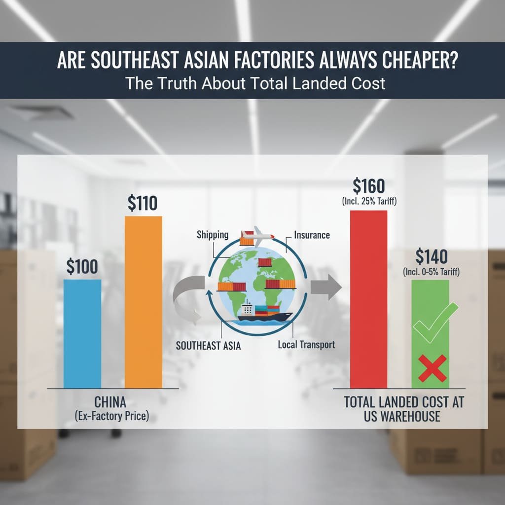 Calculating landed cost for office chairs